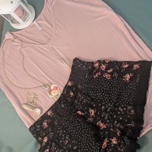 Pink Blush Top w/ Zipper